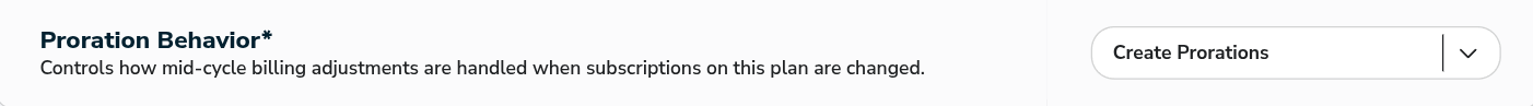 Subscriptions Prorate